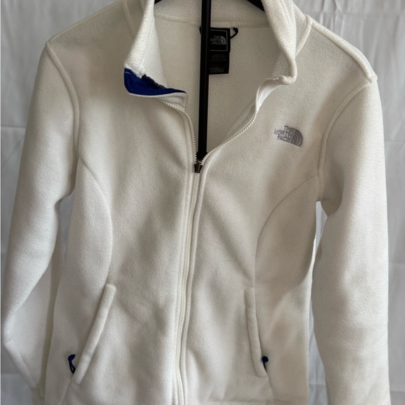 The North Face Jackets & Blazers - The North Face Women's White and Blue Teddy Jacket